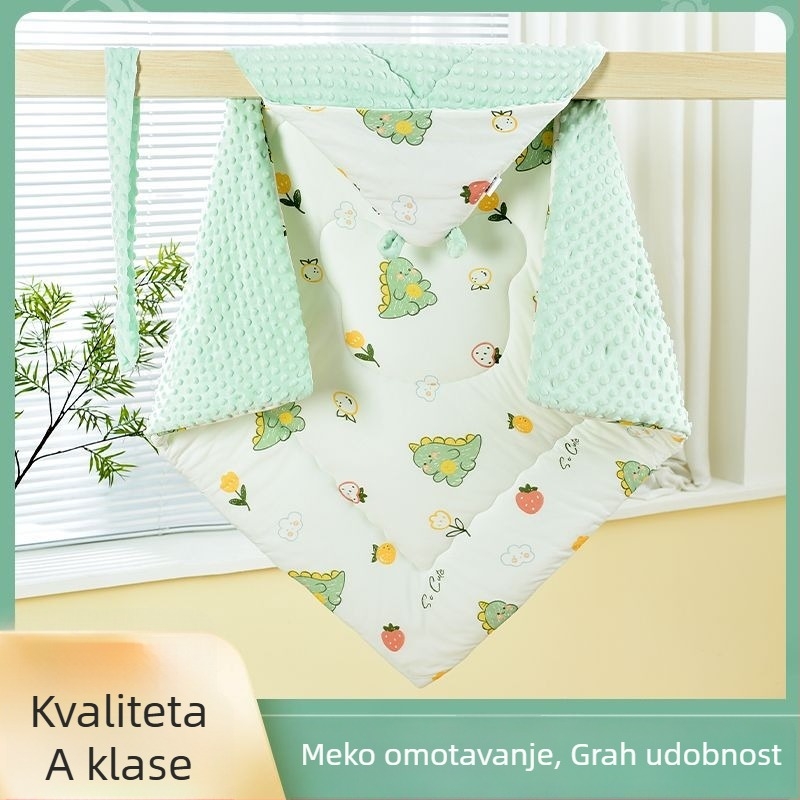 Milk Silk deka za novorođenčad, baršunasti omot