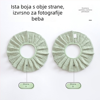 Dječji bib od 100% pamuka s gazom, jesensko-zimski stil, korejski dizajn, za djecu 0-2 godine