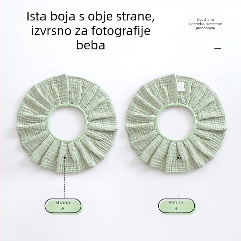 Dječji bib od 100% pamuka s gazom, jesensko-zimski stil, korejski dizajn, za djecu 0-2 godine