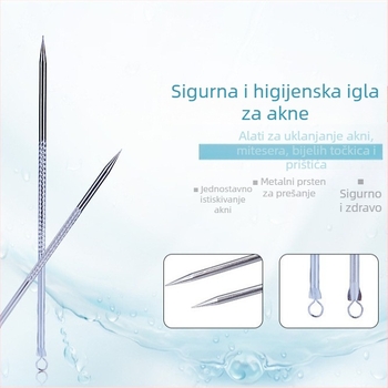 Nerđajući čelični alat za ekstrakciju akni i mitesera