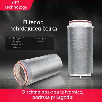 Nehrđajući čelični filtar‑element 40 mm za grijanje vode i pročišćivače vode