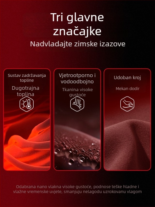 Muške hlače otporne na vjetar s flecom, debele zimske sportske hlače, opuštenog kroja, model 2025
