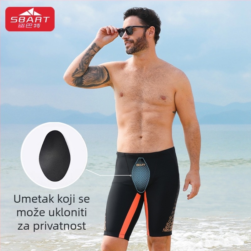 Muške kupaće hlačice, dizajn protiv sramljenja, opuštene, prozračne, brzo se suše, otisak, plažne hlače za tople izvore