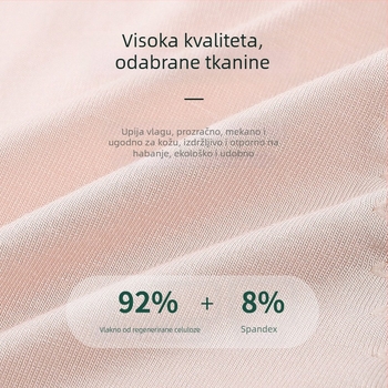 Ženske gaćice za menstrualni od modala, visoka elasticnost, upijaju vlagu, prozračne, nježne na dodir, koži-prijazne, pamuk podstava u preponama