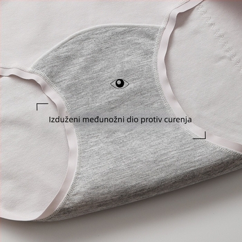 A-kategorije pamukaste menstrualne gaćice s osjećajem prirodne kože, zaštita od curenja sa bočnih strana, jednostavno za čišćenje, pokrivaju bokove, ženske gaćice