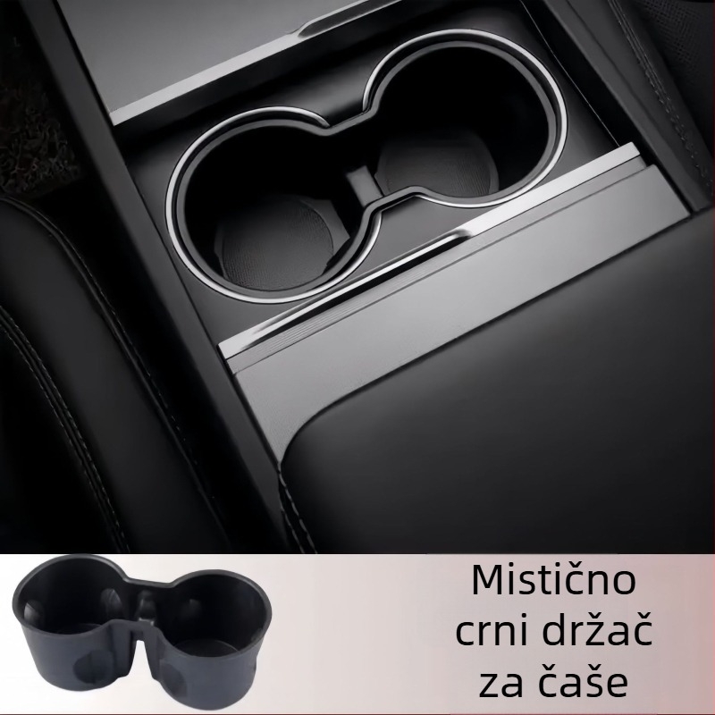 Držač čaše za Tesla Model Y i Model 3, s pretincom za čaše i limiterom