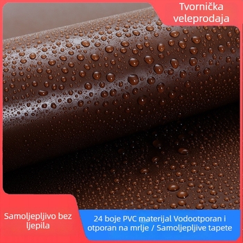 Jednobojna samoljepljiva tapeta PVC, otporna na vlagu, minimalistički stil, za spavaću sobu, dom učenika, pozadina televizora