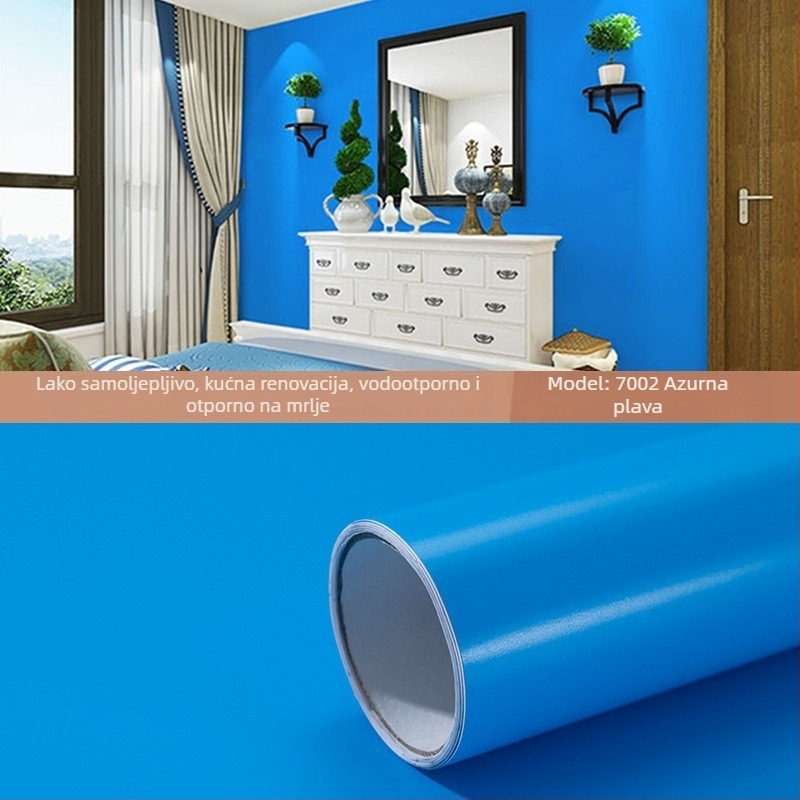 Jednobojna samoljepljiva tapeta PVC, otporna na vlagu, minimalistički stil, za spavaću sobu, dom učenika, pozadina televizora