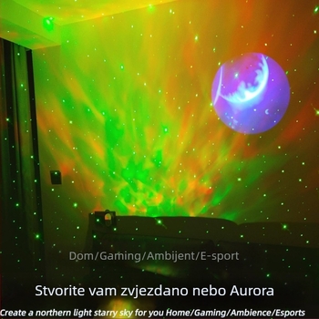 Lunarna lampica s projekcijom zvjezdanog neba, USB Bluetooth zvučnik, LED atmosfera za stolni dekor