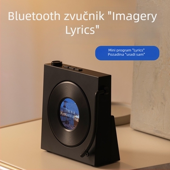 Bežični Bluetooth zvučnik za stolni ukras, s visokim fidelitetom zvuka, retro vinil dizajn i bijeli šum
