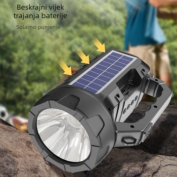 Vanjski Bluetooth zvučnik s TF kartom, solarno napajanje, kreativna višenamjenska svjetiljka, prijenosni zvučnik