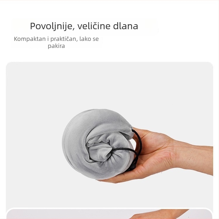Jastuk za vrat u obliku U za putovanja – jastuk od memorijske pjene, prijenosni za zrakoplov, automobil i dulja putovanja
