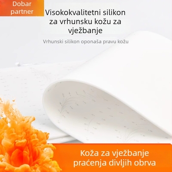 Koža za vježbanje tetoviranja obrva – meka silikonska koža, za početnike, imitacija linija obrva