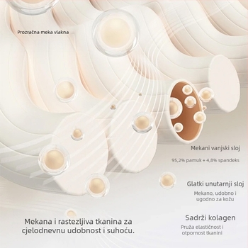 Pamukaste tajice s visokim strukom, 3/4 dužine, termalne za jesen-zimu, kontrola trbuha, podrška struka, prozračnost, podizanje stražnjice