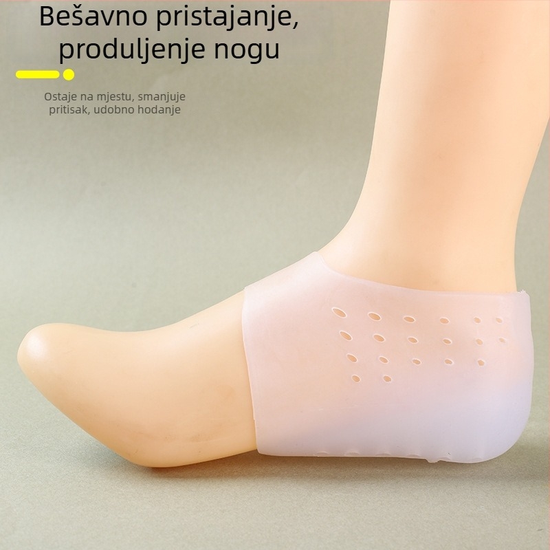 Silikonske nevidljive uloške za cipele s jastučićem za petu, unutarnje povećanje visine, unisex, udobne, debele