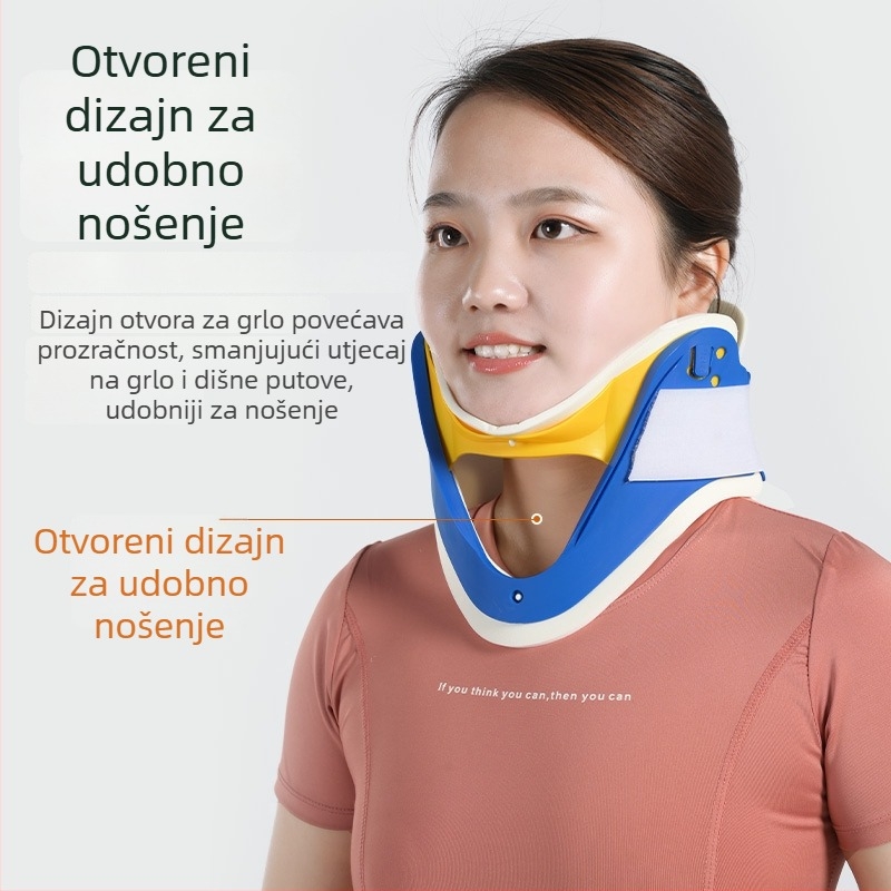 Uređaj za trakciju vrata za kućnu upotrebu, četverostruki vratni oslonac za korekciju, imobilizaciju vrata i fizioterapiju