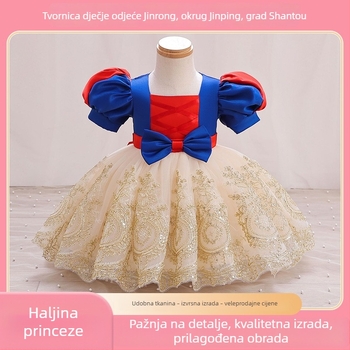 Dječja haljina princeze – Snjeguljica stil, dječja svečana i izvedbena haljina