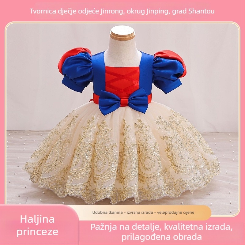 Dječja haljina princeze – Snjeguljica stil, dječja svečana i izvedbena haljina