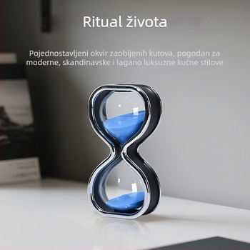 30-minutni pješčani sat, kreativni stakleni ukras, ručno izrađeni umjetnički komad za dom i ured
