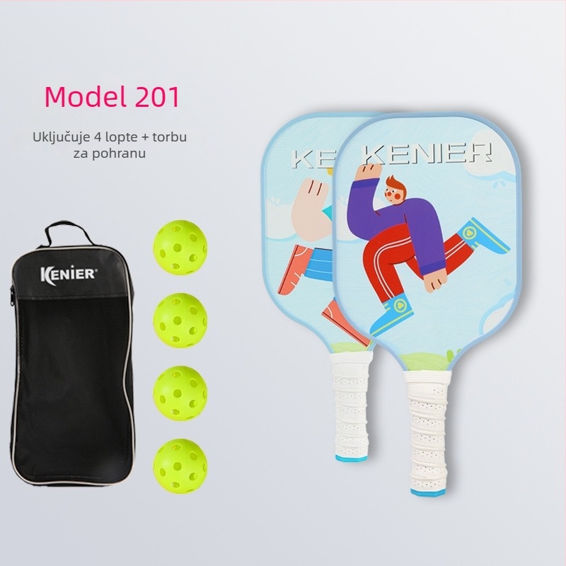 Paleta za pickleball za odrasle, od staklenih vlakana, unutarnja i vanjska upotreba, prilagodljiva