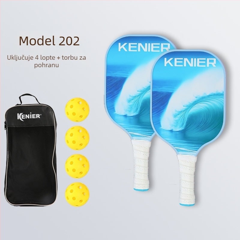 Paleta za pickleball za odrasle, od staklenih vlakana, unutarnja i vanjska upotreba, prilagodljiva