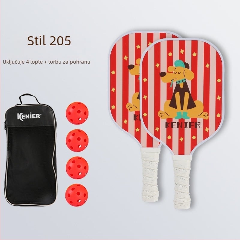 Paleta za pickleball za odrasle, od staklenih vlakana, unutarnja i vanjska upotreba, prilagodljiva