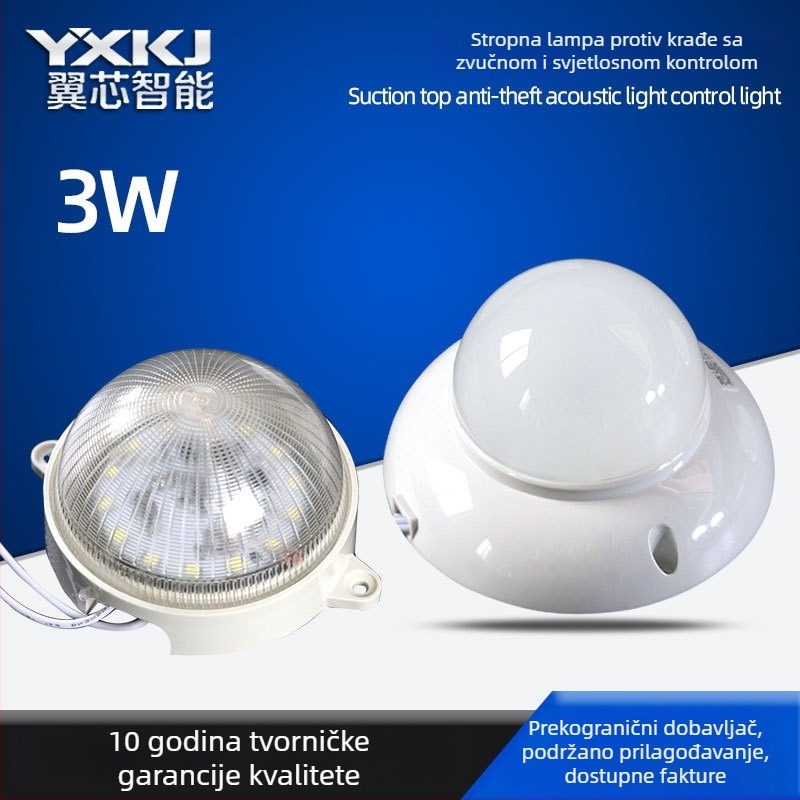 LED plafonjera s radar senzorom i upravljanjem zvukom i svjetlom, inteligentno kašnjenje, za hodnike u nekretninama i zajednicama