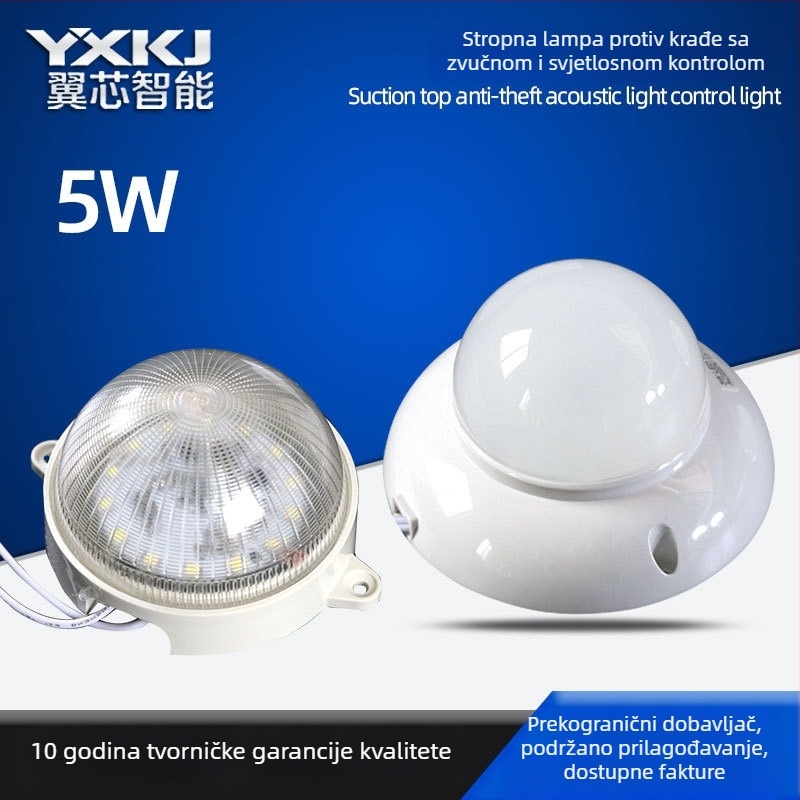 LED plafonjera s radar senzorom i upravljanjem zvukom i svjetlom, inteligentno kašnjenje, za hodnike u nekretninama i zajednicama