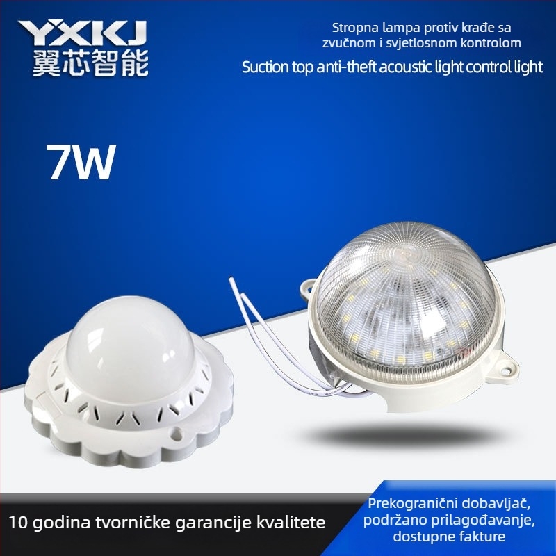 LED plafonjera s radar senzorom i upravljanjem zvukom i svjetlom, inteligentno kašnjenje, za hodnike u nekretninama i zajednicama