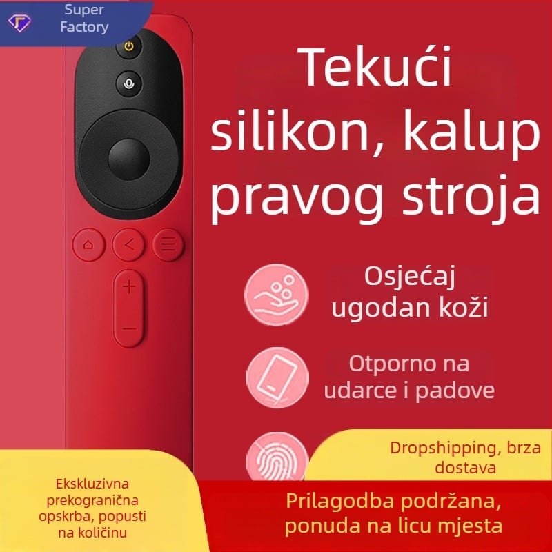 Silikonska zaštita za daljinski upravljač Xiaomi TV za modele 4A/4C, otporna na prašinu i padove