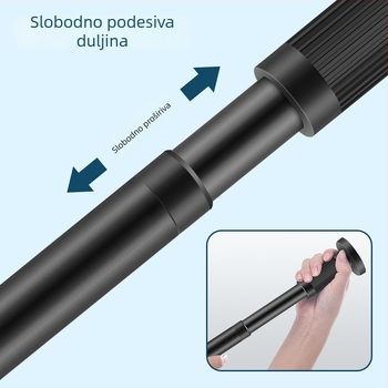 Teleskopni rod zavjesa od nehrđajućeg čelika, bez bušenja, rod za sušenje rublja, šipka za tuš zavjesu, podrška garderobe, pregradni štap za spavaću sobu