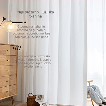 Phantom poluprozirne zavjese za prozore, propuštaju svjetlo, ali nisu prozirne, zavjese od tkanine za dnevni boravak, balkon i odjeljivanje spavaće sobe