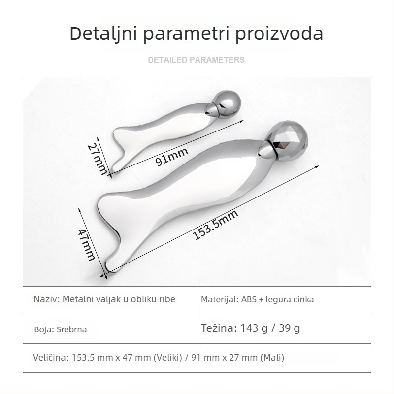 Metalna ploča za lice s 3D valjkom, dizajn sirene