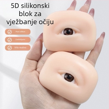 5D silikon modul za vježbanje oka i obrva s mekom silikonskom kožom
