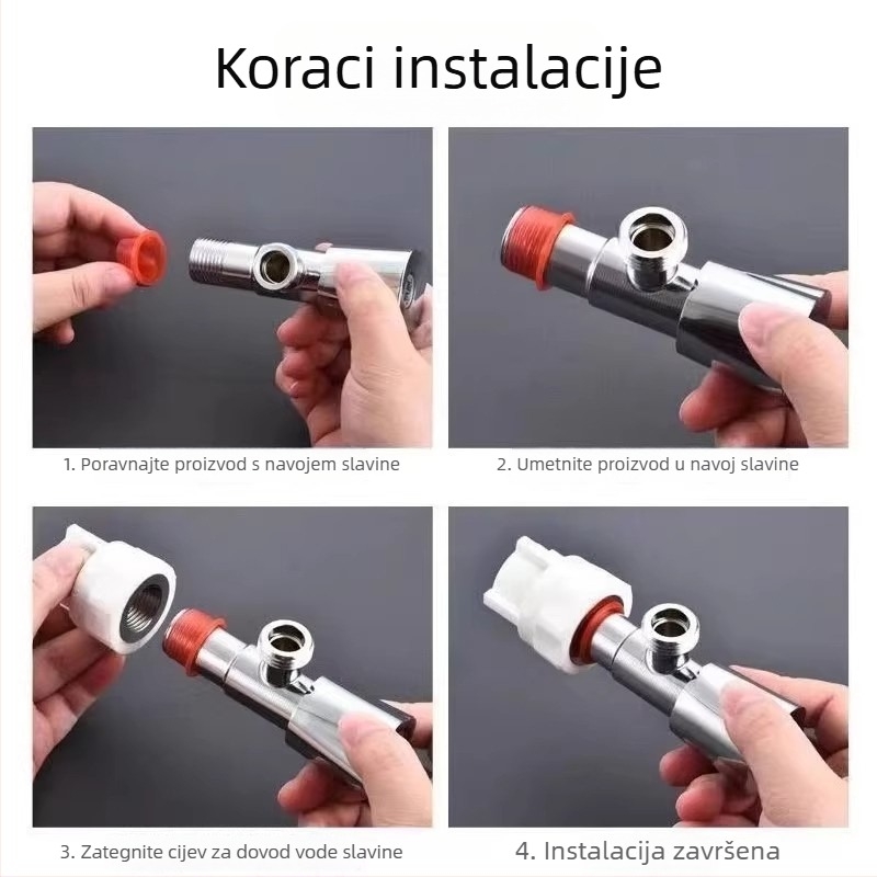 Set brtvila i O-prsten za kutnu slavinu (1/4") – kućni dodaci