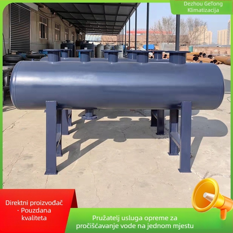 Nerđajući čelični distribucijski kolektor za hidronske sustave s diverter ventilom za centralno grijanje i podno grijanje