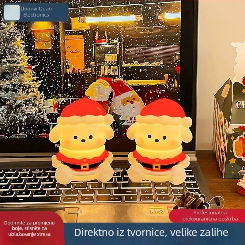 Nova božićna noćna svjetiljka Pacha Dog – stolni ukras za vitrinu, dječji svjetleći dar