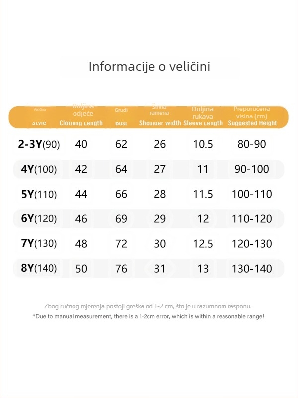 Dječja polo majica kratkih rukava s crtićnim jednorogom, ljeto 2025