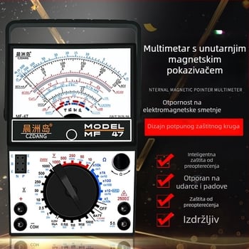 MF47A pokazivački multimetar, visoka preciznost, mehanički stolni instrument za električare