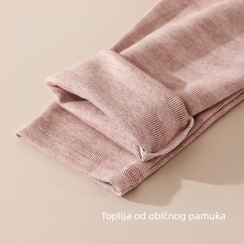 Top za dojenje nakon poroda, dugi rukavi, pamuk, prugasti, za jesen i zimu