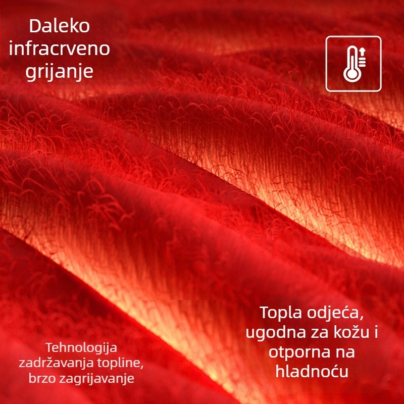 Aoweizi muški ležernog kroja T‑shirt s okruglim izrezom, dugi rukavi, flis podstava, jednobojna baza odjeće