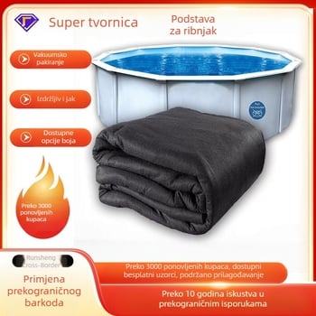 Okrugla podloga za bazen, otporna na probijanje, debeli zaštitni sloj, geotekstilna podloga, protuklizna podloga za bazen