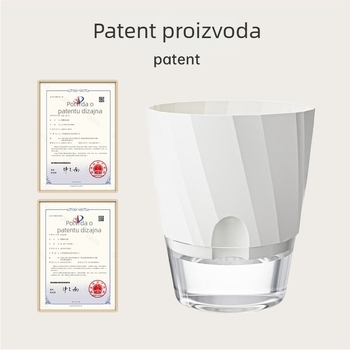 Prozirna posuda za pothos s automatskim zalijevanjem, debela plastika, injekcijsko oblikovanje, nordijski minimalistički dizajn