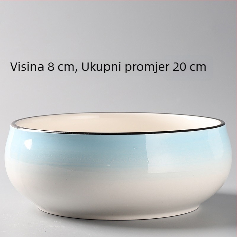 Keramički lonac za hidroponske biljke, velik, jednostavan dizajn za kućnu upotrebu.