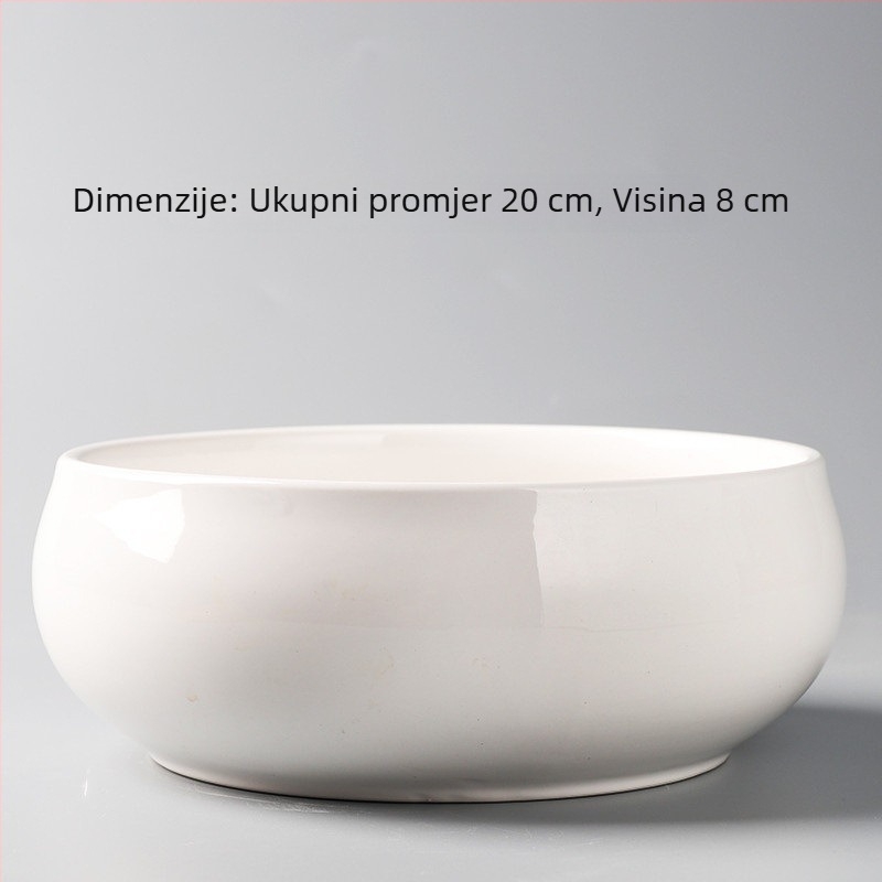 Keramički lonac za hidroponske biljke, velik, jednostavan dizajn za kućnu upotrebu.