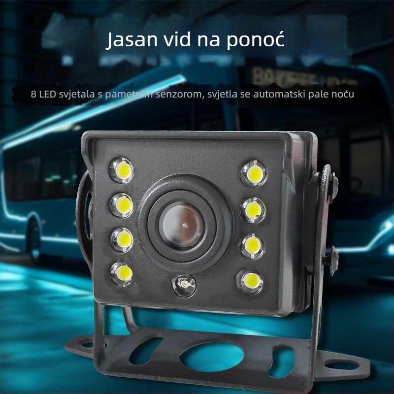 HD kamera za vožnju unazad za autobuse i kamione, 24V, 180° podesiva, rezolucija 1024x768