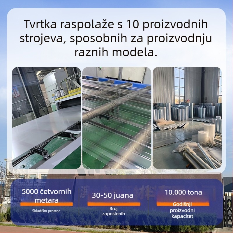 Ravan proziran FRP sunčani panel za sunčanu sobu i balkon