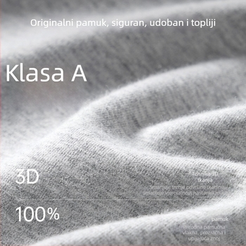 Muške donje hlače od 100% pamuka, bazni sloj, tanke za jesen/zimu, antibakterijske, tople, dvostruki sloj
