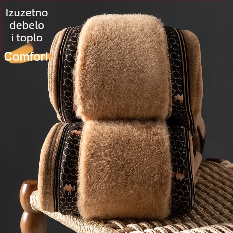 Muške tople hlače s flisom, visokim strukom, zimske, otporne na vjetar