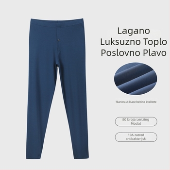 Muške termoske hlače od Modal 80S, tkanina visoke elastičnosti, tanke jesenske hlače, udobne
